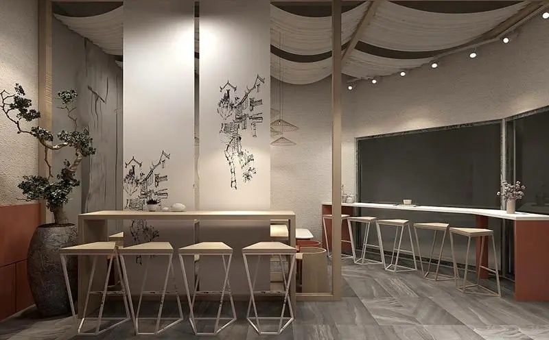 色彩搭配，營造獨特餐飲氛圍